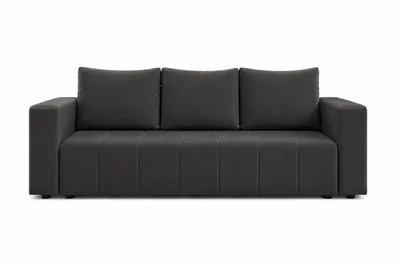 Obrázek produktu pro Sofa MADERA, barva černá, potah MONOLIT, moderní rozkládací pohovka, rozměry 232 × 83 x 92 cm, Obrázek vytvořený pomocí AI