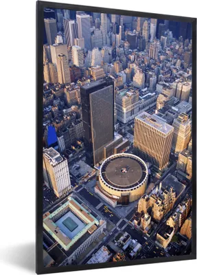 Produktbild von MuchoWow® MuchoWow® Gerahmtes Poster New York - Amerika - Zentrum 40x60 cm - Poster mit zchwarzem Bilderrahmen - Papierdruck - Wandbilder