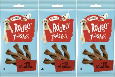 Produktbild von FROLIC™ RODEO™ TWISTOS™ Beutel Rind 3 x 6 Stück