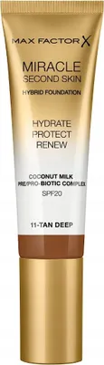 Obrázek produktu pro Max Factor Miracle Second Skin Hydrating Foundation 11 Tan Deep