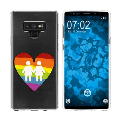 Produktbild von PhoneNatic Case kompatibel mit Samsung Galaxy Note 9 Silikon-Hülle pride Frauen M4