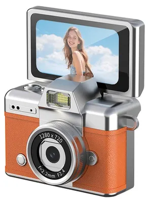 Produktbild von Daumen-Schlüsselanhänger-Kinderkamera, 1,47-Zoll-Klappdisplay, Mini-Digitalkamera, HD, ultrakompakte Kamera, Videokamera