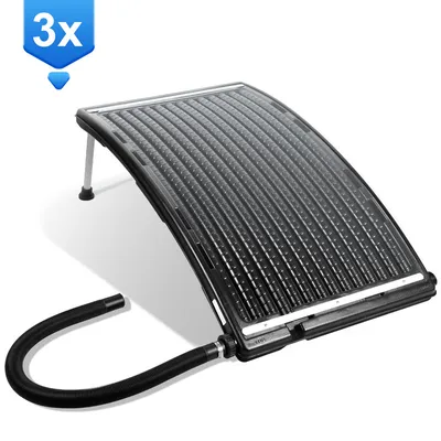 Obrázok produktu pre Jopassy solárny ohrievač solárny kolektor pre bazén s teplou vodou solárny kolektor solárny kolektor s objemom do 15 litrov 3 kusy 110x69x14cm