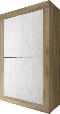 Produktbild von Meublorama MI-BASIC-203915-04BN*3C/54KG, 4 Tür(en), Weiß, Mitteldichte Faserplatte (MDF), 2 Jahr(e), 420 mm, 1010 mm