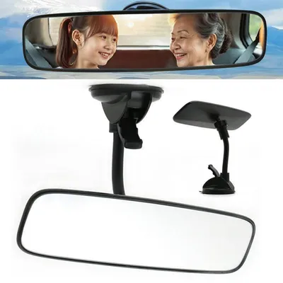 Produktbild von Innenspiegel Auto mit Saugnapf 253 x 63 mm 360° drehbar für PKW SUV Van Truck Boot