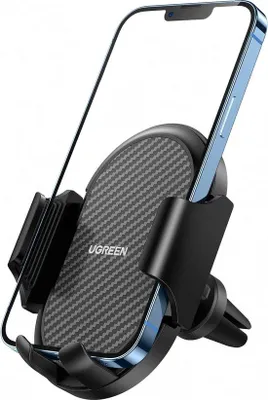 Produktbild von Unyqoos® Auto-Handyhalterung für Lüftung, universelle Smartphone-Halterung – 360° drehbar, Einhand-Schnellverschluss, stabile Dreiecksklemme