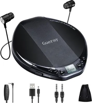 Image de Lecteur CD portable Hi-Fi avec casque et écran LCD