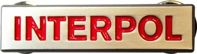 Image de Interpol - Logo textuel - Insigne - Alliage de zinc RO12192 (Taille unique) (Rouge)