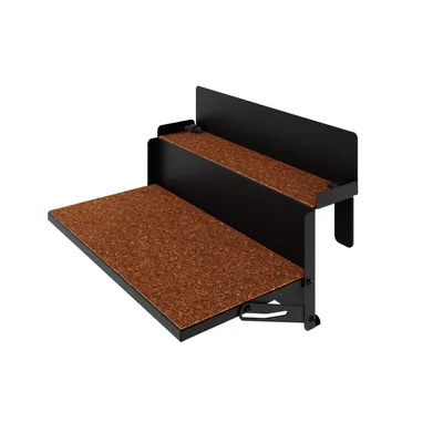 Produktbild von LEVIRA Balkonhängetisch klappbar 48x35x29 cm Schwarz – Metall Balkontisch