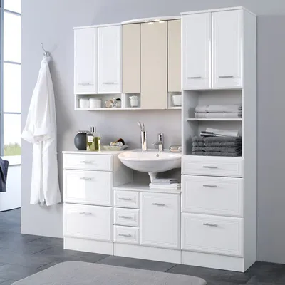 Produktbild von Held Neapel Seitenschrank 50, Hochglanz-Weiß 1522088