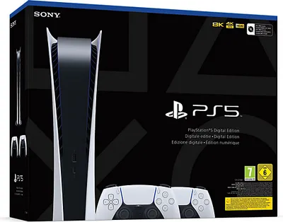 Produktbild von Sony PlayStation 5 Slim Konsole - Digital Version + 2 PS5 DualSense™ Wireless Controller