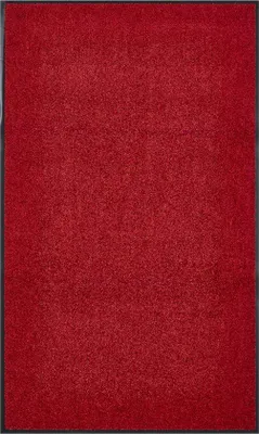 Productafbeelding van Ibenzoa® Absorberende, antislip vloermat voor binnen- en overdekte buitenruimtes – Rood, 40 x 60 cm, 100% polyamide, rubberen achterkant, wasbaar op 30°C