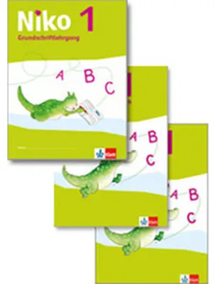 Produktbild von Niko. Arbeitshefte Grundschrift Teil A+B, Schreiblehrgang und Schreibtabelle 1. Schuljahr