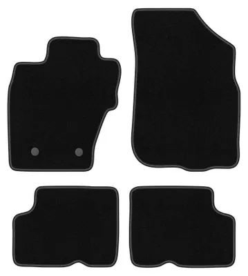 Produktbild von Nadelfilz-Fußmatten für Dacia Duster I 4WD 2010-2018 (SUV) – 4-tlg, Schwarz, passgenau – Wielganizator BASIC