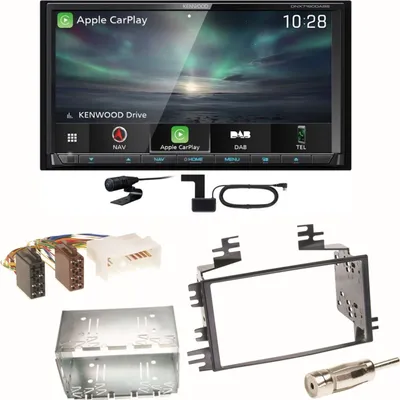Produktbild von Kenwood DNX-7190DABS Android Auto Carplay Einbauset für Kia Sportage JE Rio JB