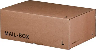 Produktbild von 20x Versandkarton 395x248x141mm MAILBOX L mit Steckverschluss wiederverschließbar braun