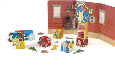 Image de Geomag Magicube Trois petits cochons 42 pcs