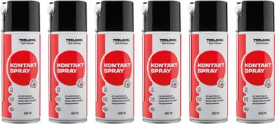 Produktbild von TESLANOL 26026 Kontaktspray T6, 400 ml, 6 Stück