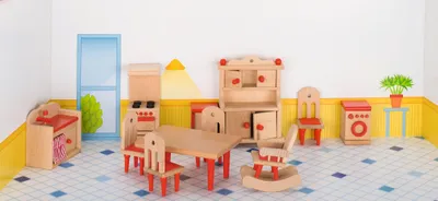 Produktbild von Goki Puppenmöbel Küche, Möbelgarnitur, 3 Jahr(e), 690 g