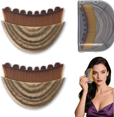 Produktbild von Gesichtsbürste 2 Stück, zur Gesichtsreinigung, Holz, Naturhaar