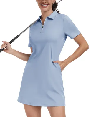 Obrázok produktu pre Dámske tenisové šaty s krátkymi nohavicami a krátkymi rukávmi, športový letný outfit