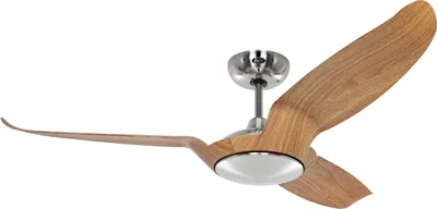 Produktbild von Energiespar Deckenventilator mit Fernbedienung Eco Talos 135 cm Chrom / Eiche