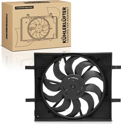 Productafbeelding van Frankberg 1x Motorradiator enkele ventilator