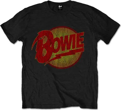 Image de T-shirt David Bowie « Diamond Dogs » avec logo pour enfants RO3255 (116) (noir)