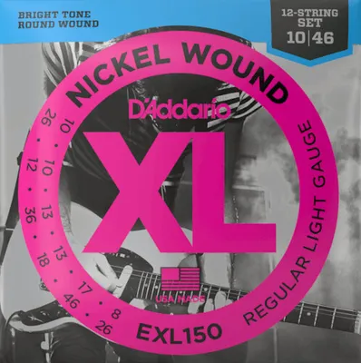 Produktbild von D'Addario EXL150 - regular light (010-046) - 12-string