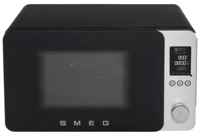 Produktbild von SMEG MOC02BLMEU Kombi-Tisch-Mikrowelle+ Heißluft/Grill Schwarz-Matt-Aluminium 900