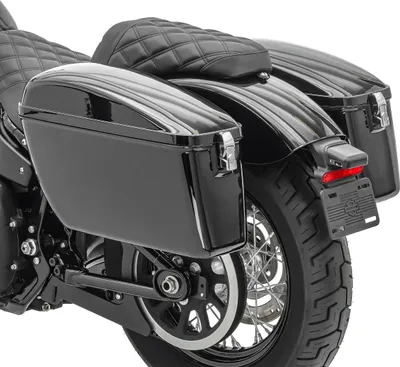 Immagine prodotto di Valigie laterali per chopper, cruiser e moto custom Dallas da 20 litri ciascuna s