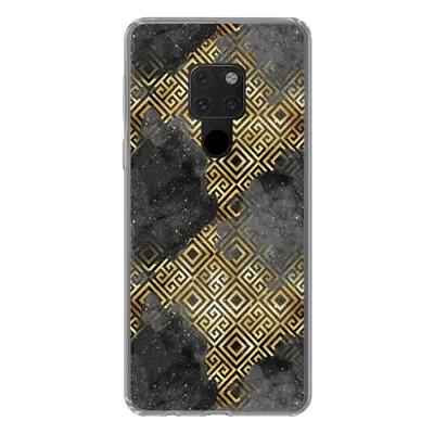 Produktbild von MuchoWow® Handyhülle Schutzhülle Hülle für Huawei P40 Lite Gold - Marmor - Muster Silikon Softcase Handy Hülle - Handy