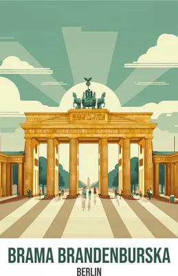 Image de Affiche 67,5 x 95 cm Porte de Brandebourg