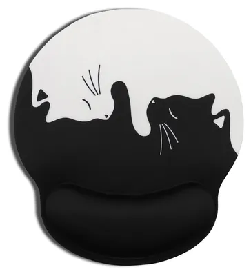 Image de Tapis de souris pour chats, tapis de souris ergonomique avec repose-poignet. Tapis de souris avec repose-poignet.