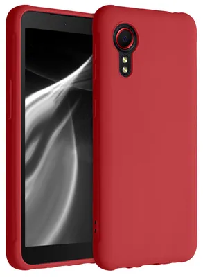 Produktbild von kwmobile Handyhülle für Samsung Galaxy Xcover 5 Hülle - TPU Case - Kabelloses Laden - Schutzhülle Cover in Rot matt