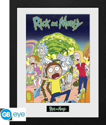 Produktbild von RICK AND MORTY - Framed poster Compilation