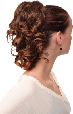 Produktbild von WIG ME UP Haarteil gewellt halblang 1 Kamm + Gummizug Braun-Mix Modell: JL-3023