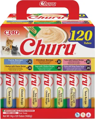 Produktbild von INABA Churu Tuna and chicken mix - Katze behandeln - 120x14g