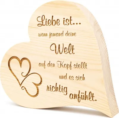 Produktbild von Zirbenherz Liebe ist 20cm