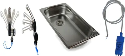 Obrázok produktu pre Nerezový drez 325x176x65 mm Kempingový drez Umývadlo + vodovodné čerpadlo