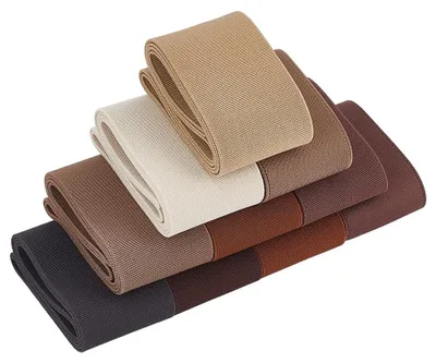 Elastikband 10 Yards, 10 Farben Braun, 50 mm breit