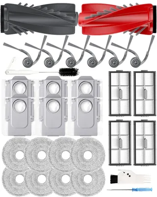 29-tlg. Zubehörset für Roborock SAROS 10R, Qrevo CurvX, Curv 2 Pro