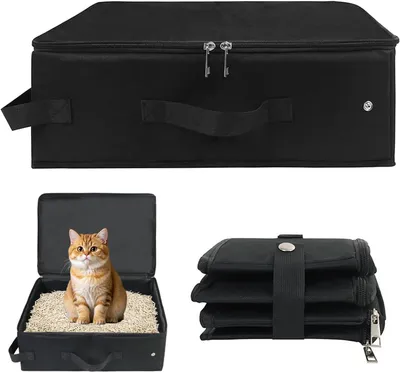 Produktbild von Katzentoilette 40 x 30 x 15 cm, Oxford-Gewebe, faltbar, für Camping