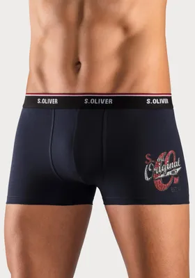 Produktbild von s.Oliver Boxer Boxershorts für Herren 3 -teilig petrol, navy, bordeaux Größe L