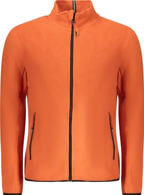 Produktbild von Herren Fleece Langarmshirt mit Reißverschluss und Taschen - Orange