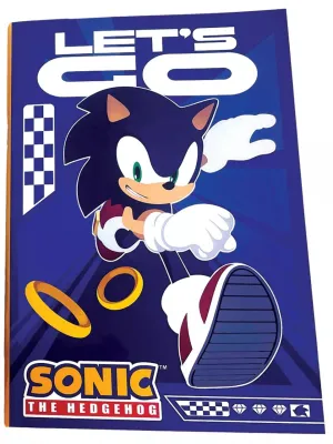 Obrázek produktu pro Sonic the Hedgehog, zápisník s linkovanými stránkami, formát B/5, 40 listů