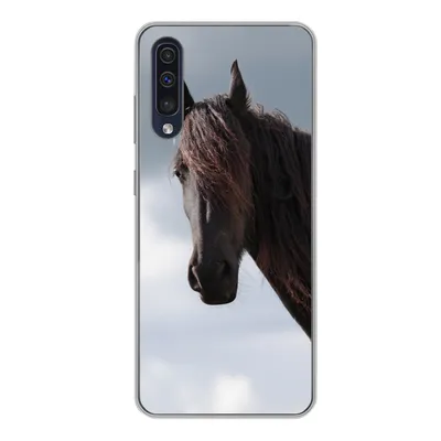 Produktbild von MuchoWow® Handyhülle Schutzhülle Hülle für Samsung Galaxy A50 Pferde - Himmel - Porträt Silikon Softcase Handy Hülle - Mobiltelefonhülle