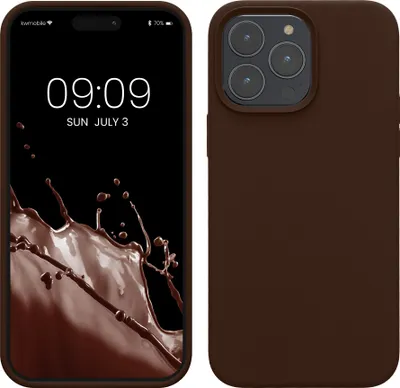Produktbild von kwmobile Handyhülle für iPhone 14 Pro Max Hülle, für iPhone 14 Pro Max Case - Hülle Silikon - kabelloses Laden - Chocolate