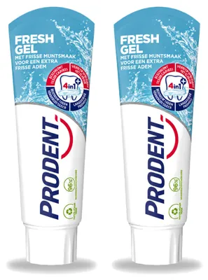 Produktbild von 2 x Prodent Fresh Gel Tandpasta - 75 ml - Vorteilspackung - 2 Stücke
