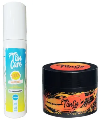 Produktbild von Mazzaci TanGo Bräunungsbeschleuniger 150 ml + TanCare After-Sun Pflegecreme 150 ml Set